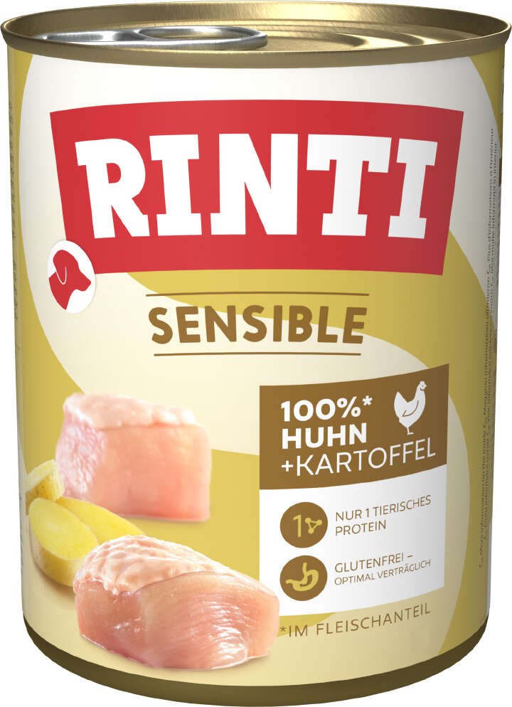 RINTI Hunde-Nassfutter Sensible Huhn & Kartoffel